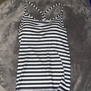 Stripped workout top